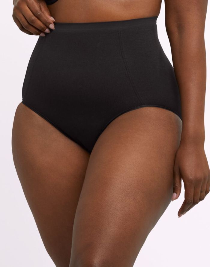Seamless Extra Firm Control Brief 2-Pack - Black