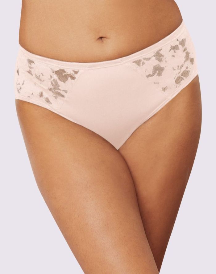Passion For Comfort Lace Brief - Sandshell