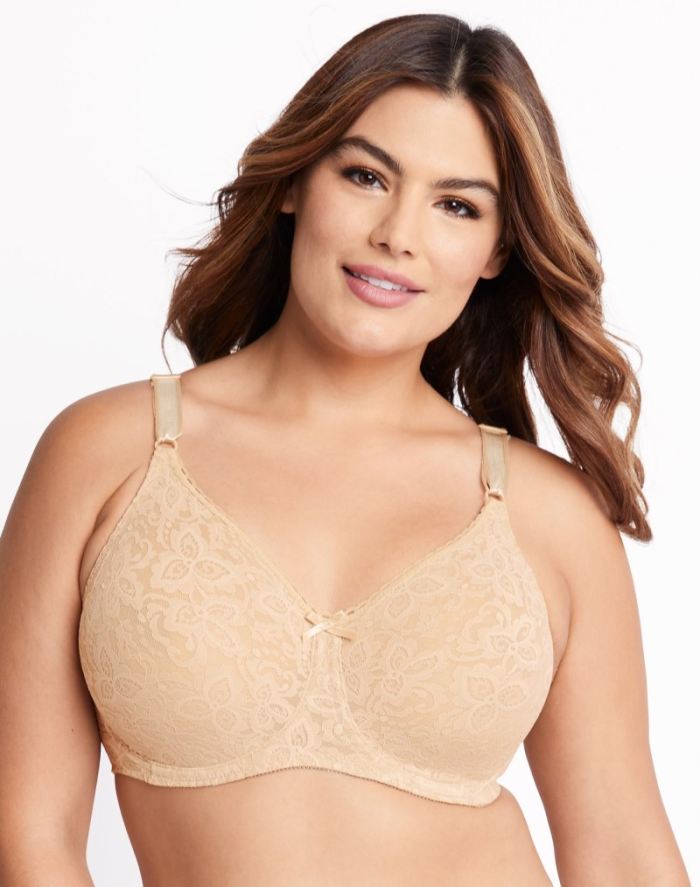 Lace 'N Smooth Underwire Bra - Nude